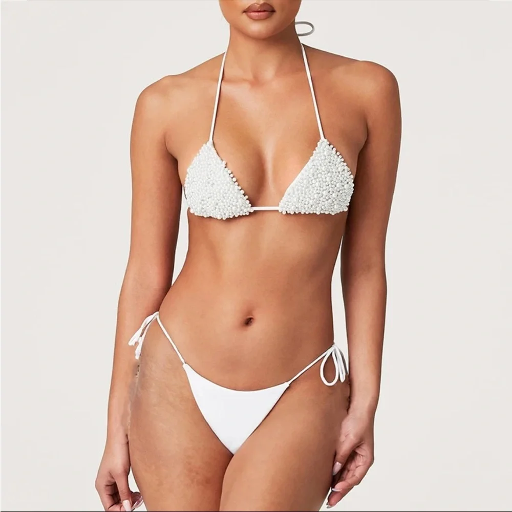 💕Pearl White Bikini Set💕👙